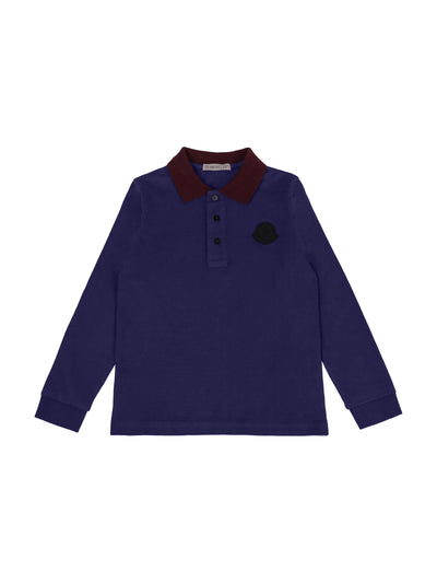 MONCLER KIDS POLO LONG SLEEVE