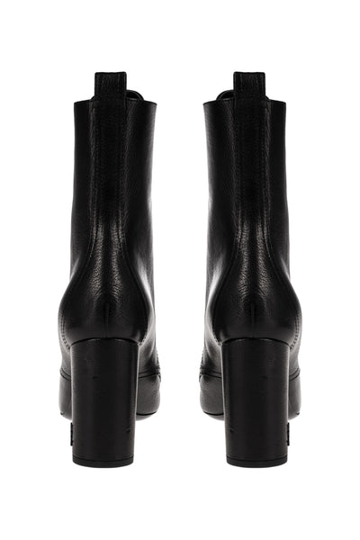 SAINT LAURENT LEATHER ANKLE BOOTS