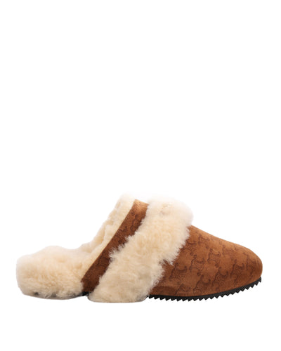 CELINE TRIOMPHE CLOSED LEATHER SLIPPER