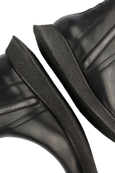 RICK OWENS LEATHER BOOTS