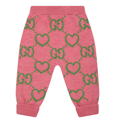 GUCCI KIDS GG HEARTS TROUSERS