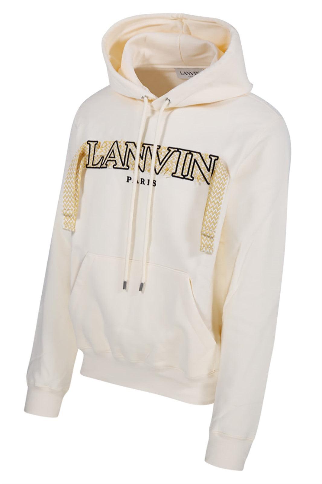 LANVIN CREAM HOODED SWEATSHIRT 