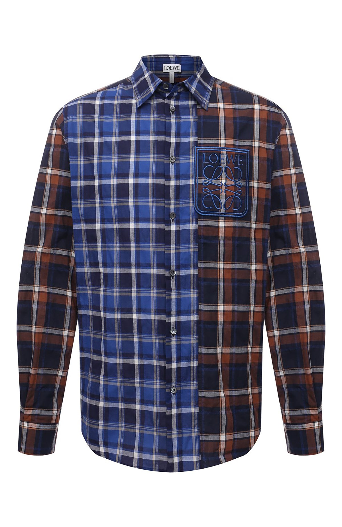 LOEWE PATCHWORK CHECKED SHIRT