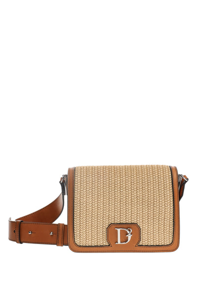 DSQUARED2 BROWN SHOULDER BAG