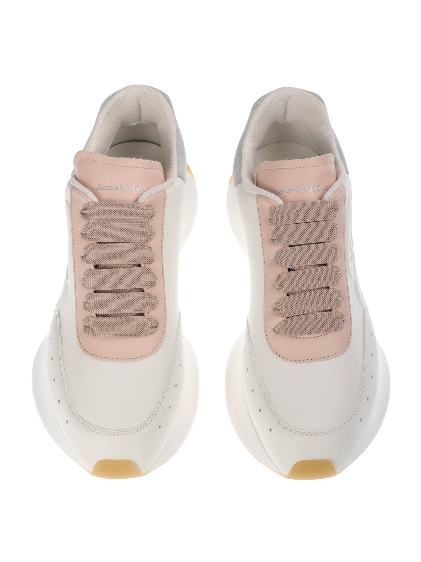 ALEXANDER MCQUEEN SPRINT RUNNER WHITE SNEAKERS