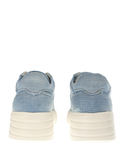 HOGAN LIGHT BLUE JEANS SNEAKERS 