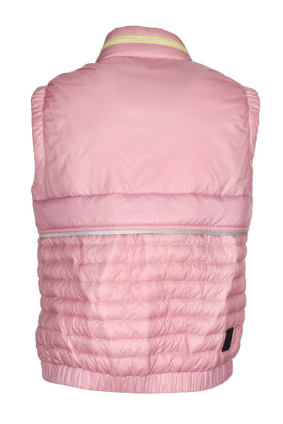 MONCLER GRENOBLE PINK SLEEVELESS DOWN JACKET