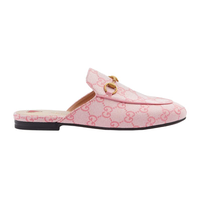 GUCCI PRINCETOWN GG-CANVAS SLIPPERS PINK