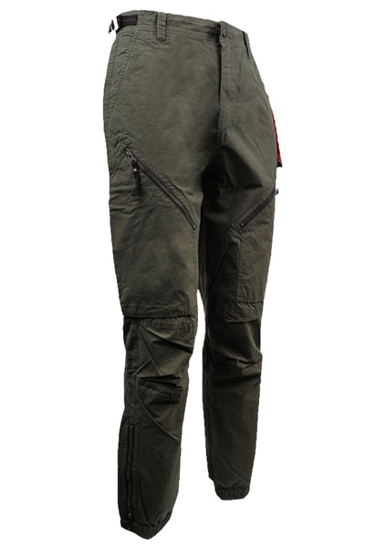 PARAJUMPERS EMMANUEL MILITARY GREEN CARGO TROUSERS