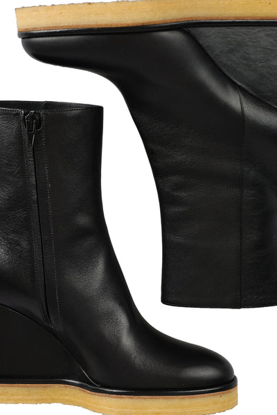 CELINE LEATHER ANKLE BOOTS