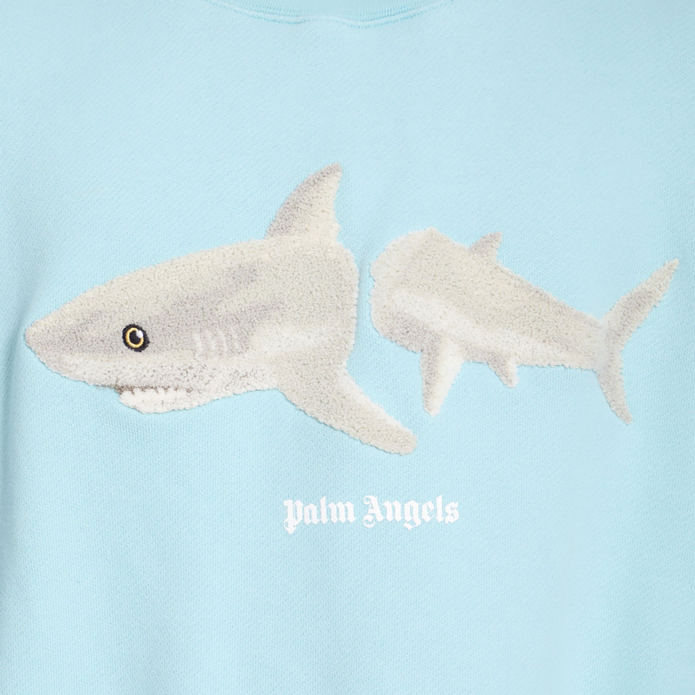 PALM ANGELS LIGHT BLUE SWEATSHIRT 