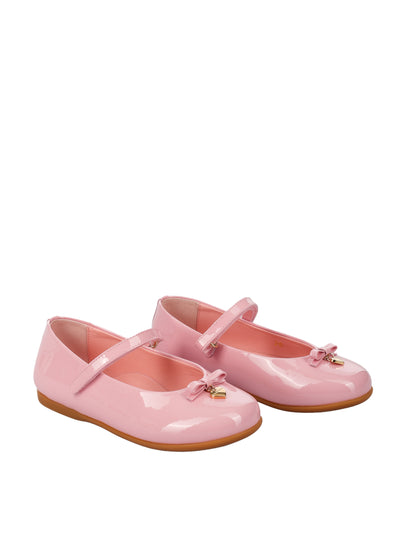 DOLCE & GABBANA KIDS LEATHER BALLERINAS