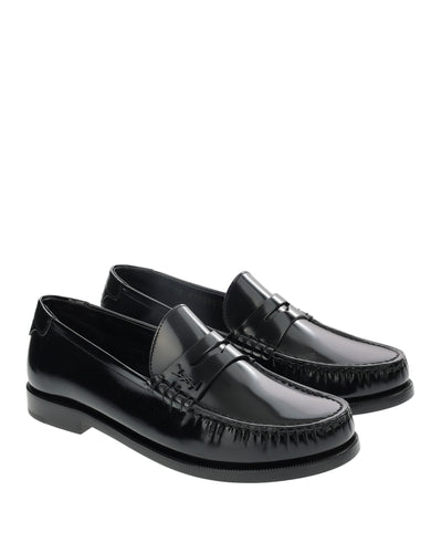 SAINT LAURENT BLACK LOAFERS