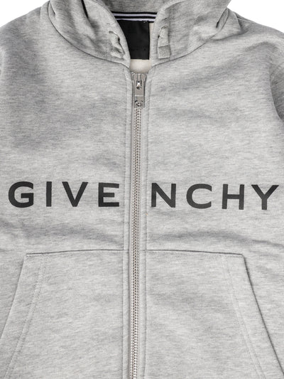 GIVENCHY KIDS SWEATSHIRT WITH ZIP AND HOOD