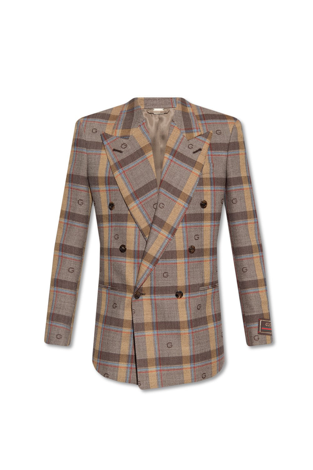 GUCCI BROWN CHECK BLAZER