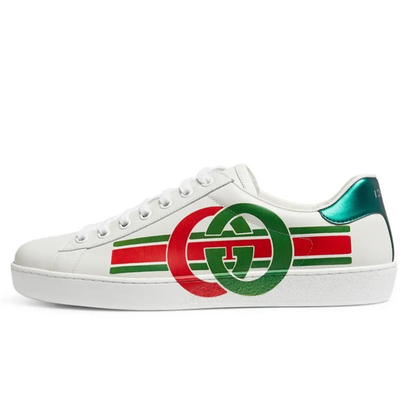 GUCCI ACE INTERLOCKING G WHITE SNEAKERS